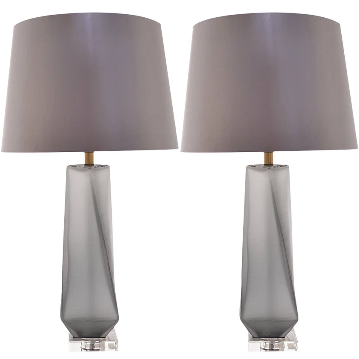 Smoke Grey Table Lamp Set of 2 U335537