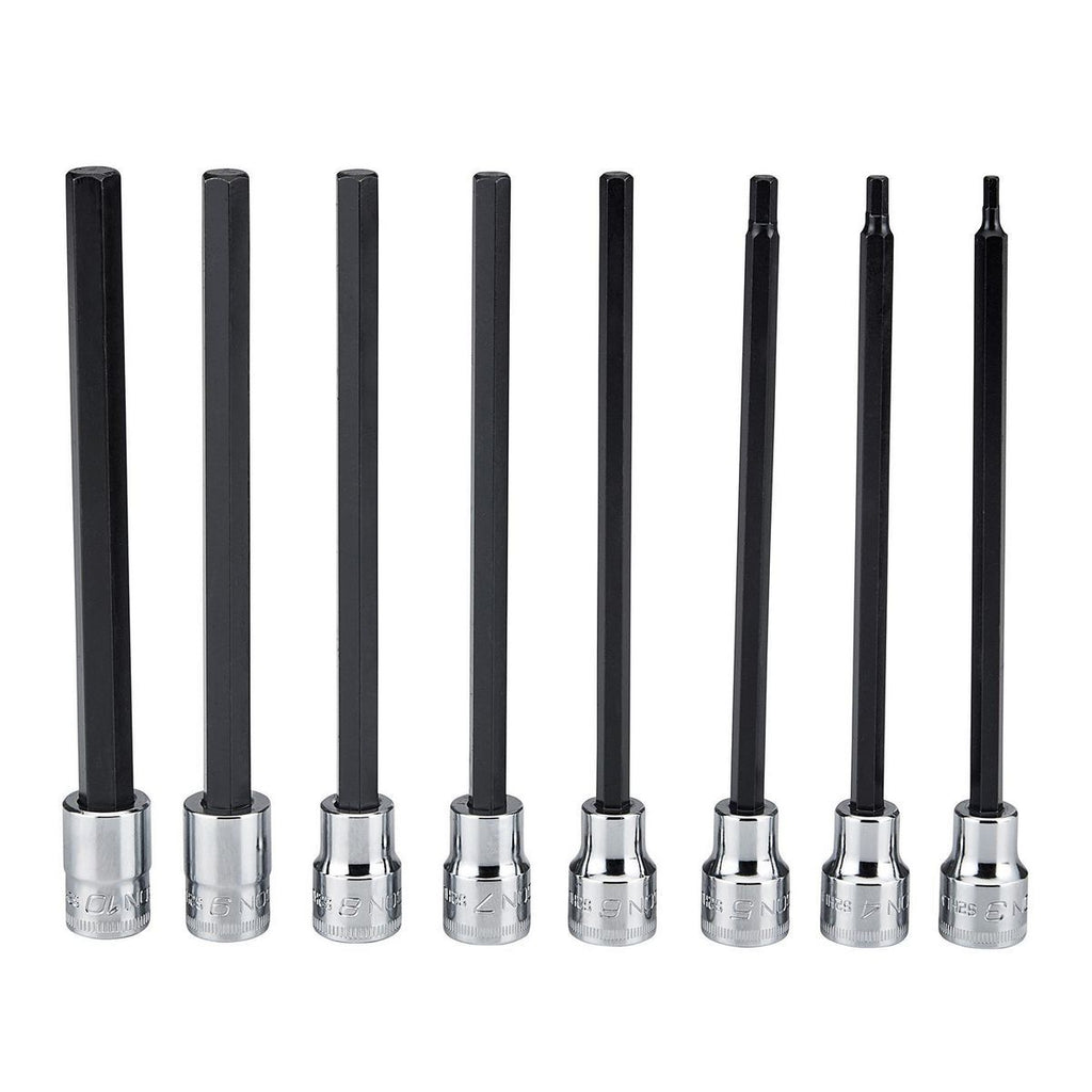 3/8 in. Drive Metric Long Hex Bit Socket Set, 8 Piece K447603